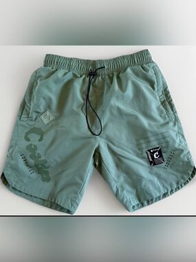 Cookies Green Swim Trunks Men’s Medium Streetwear Shorts